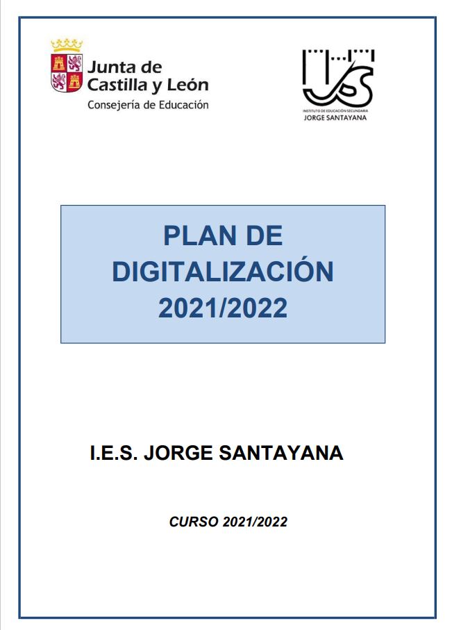 Portada Plan de digitalización 21-22